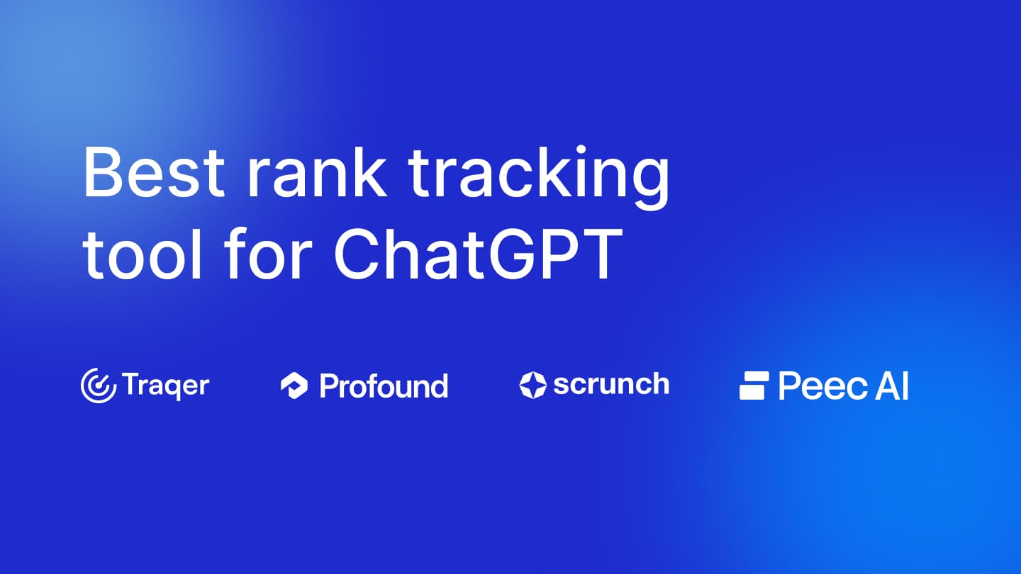 What’s the best rank tracking tool for ChatGPT?